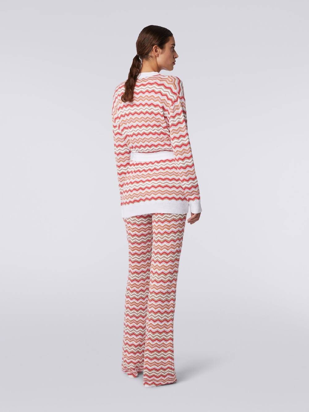 Missoni Cardigan In Maglia Di Cotone E Viscosa Zig Zag