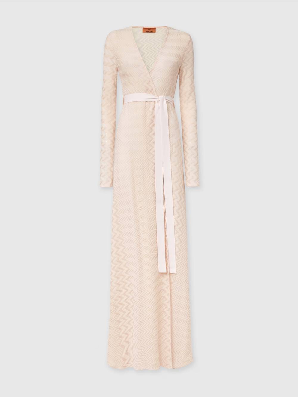 Missoni Cardigan Lungo In Maglia Di Cotone E Viscosa Chevron