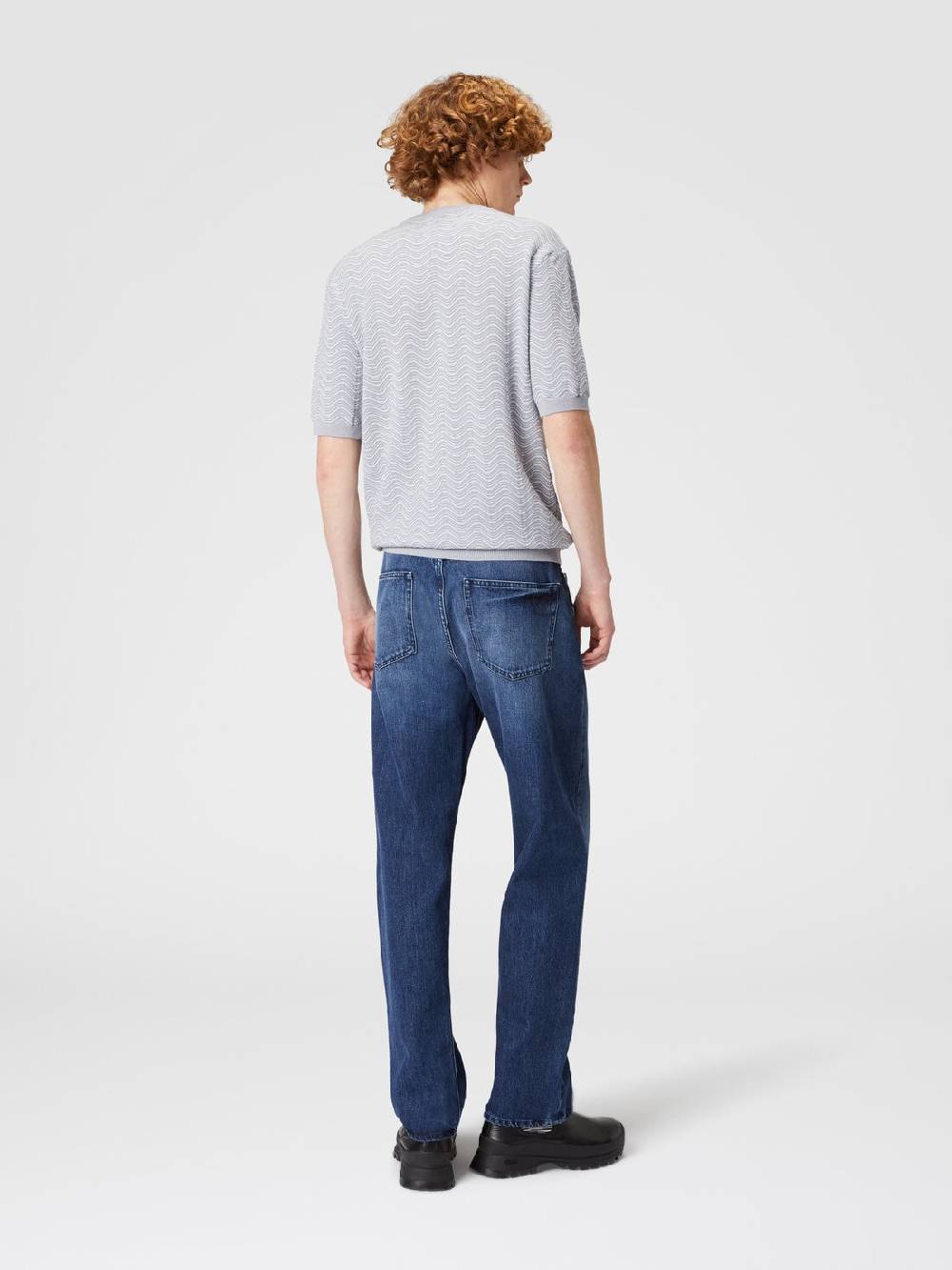 Missoni Cinque Tasche In Denim Con Inserto In Maglia Motivo Venezia