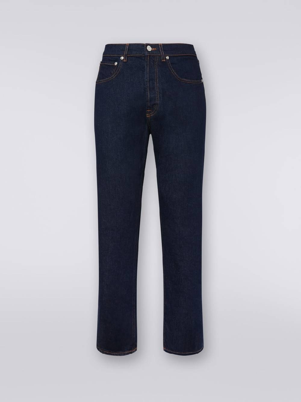 Missoni Cinque tasche in denim con ricamo zig zag sulla tasca