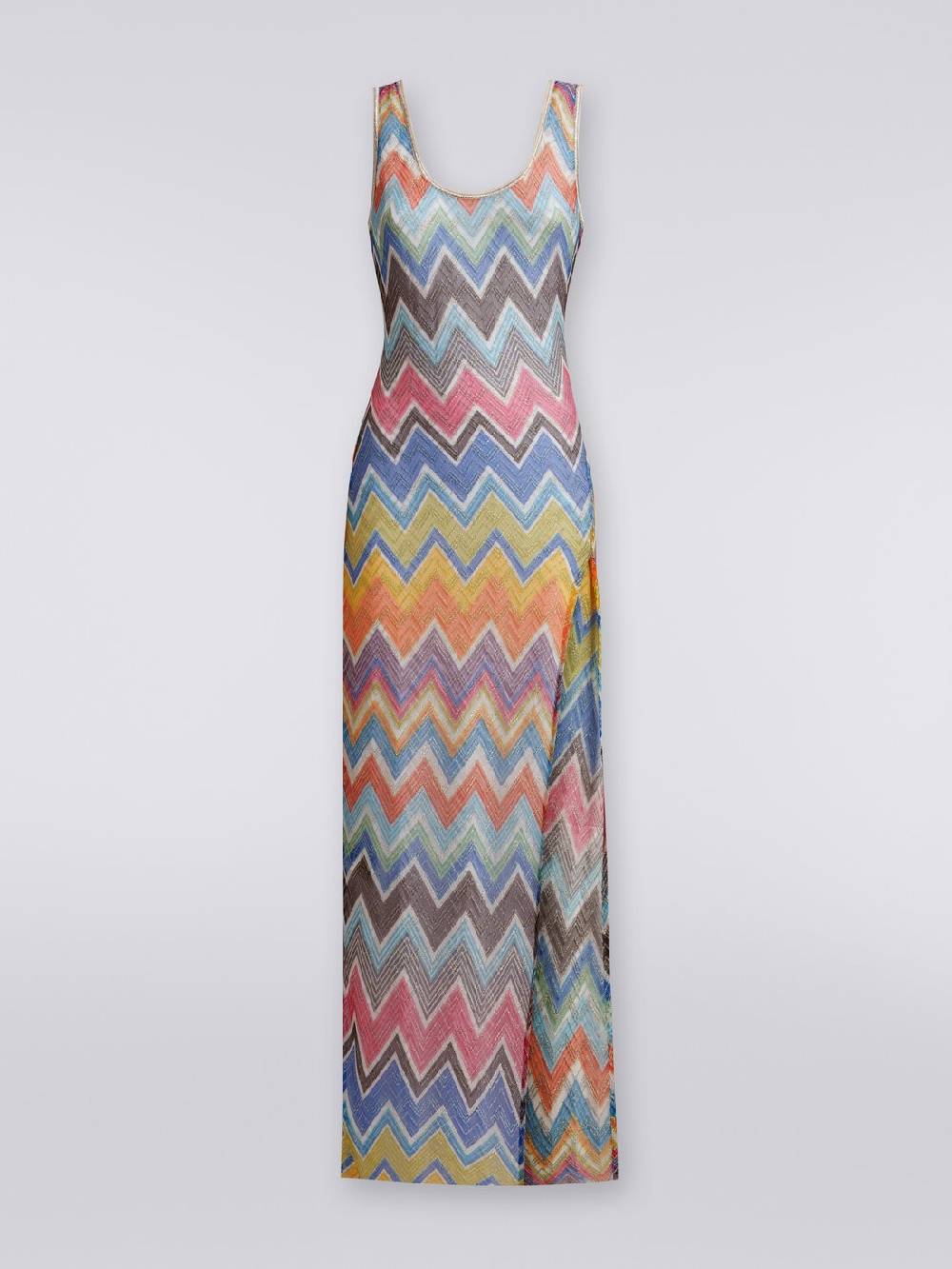 Missoni Copricostume Lungo Stampa Zig Zag Con Lurex