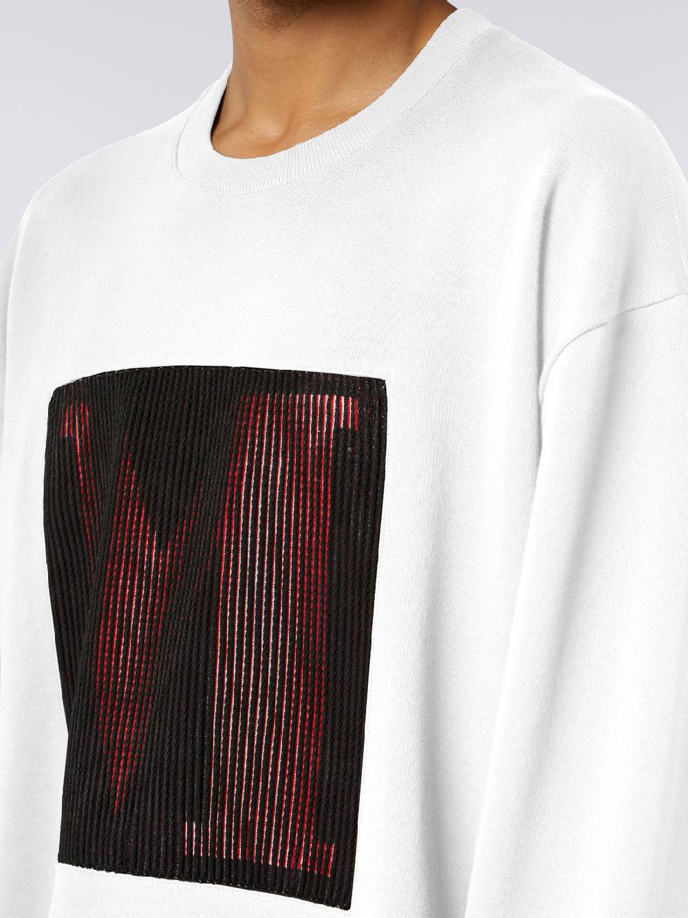 Missoni Felpa Girocollo In Cotone Con Macro-logo In Collaborazione Con Mike Maignan