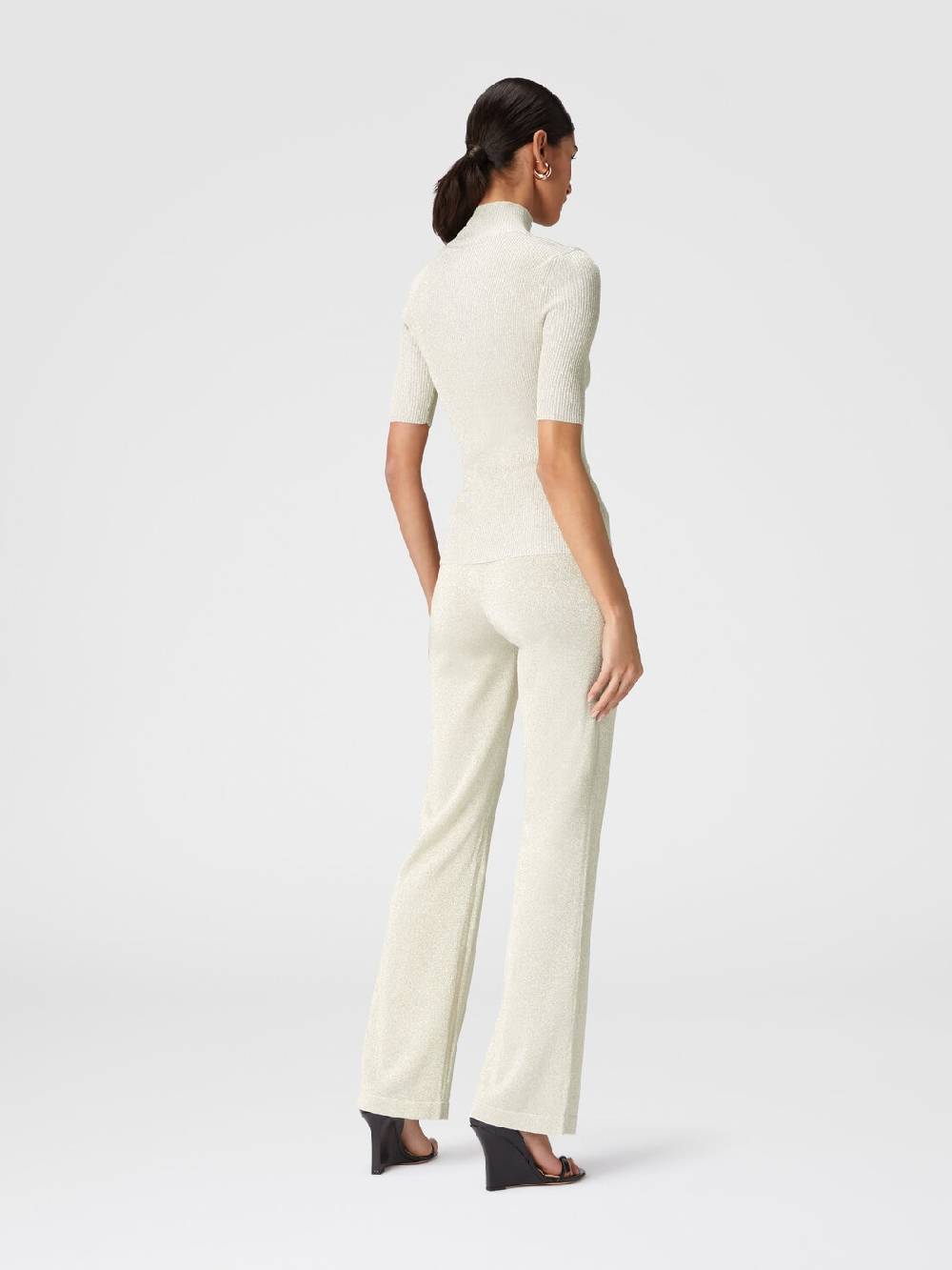 Missoni Lupetto A Maniche Corte In Viscosa Effetto Glitter