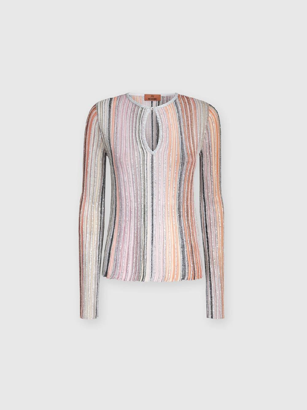 Missoni Maglia A Costine Parzializzate Con Paillettes