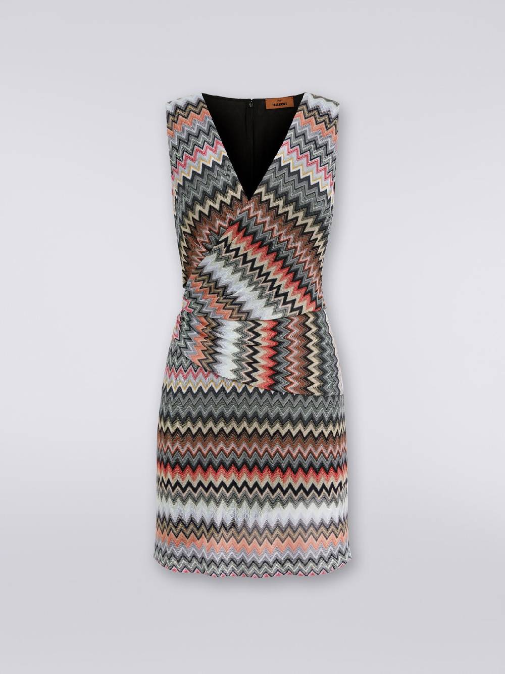Missoni Mini-abito Con Scollatura A V In Cotone E Viscosa Zig Zag