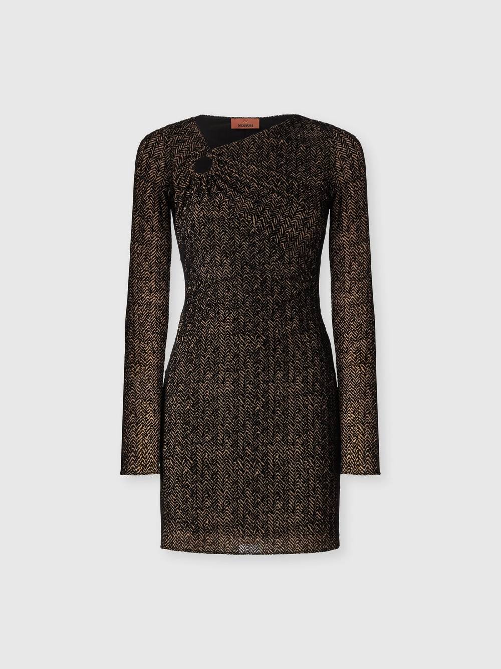 Missoni Mini-abito in tulle con scollatura arricciata