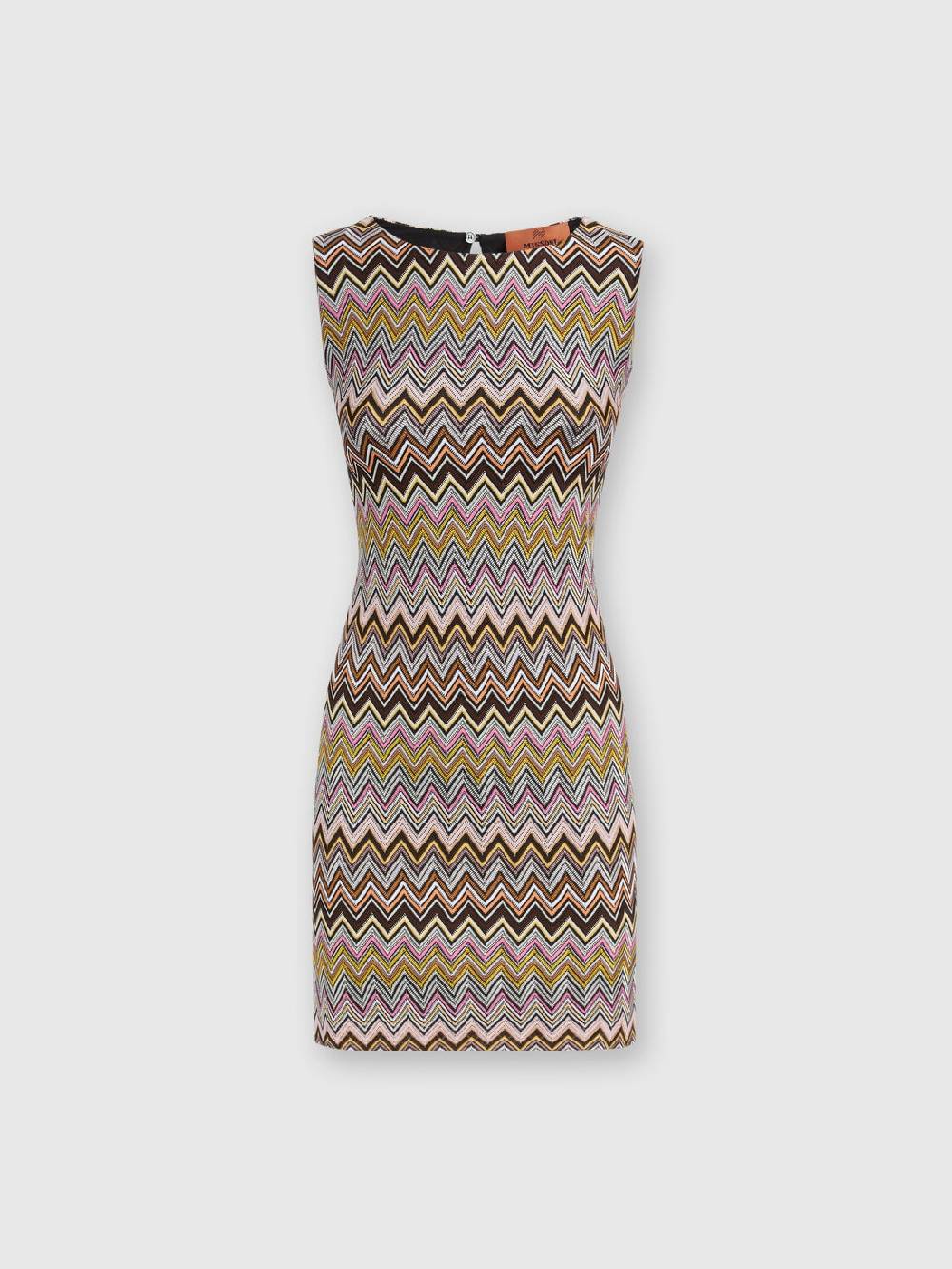 Missoni Mini-abito Senza Maniche In Viscosa Zig Zag