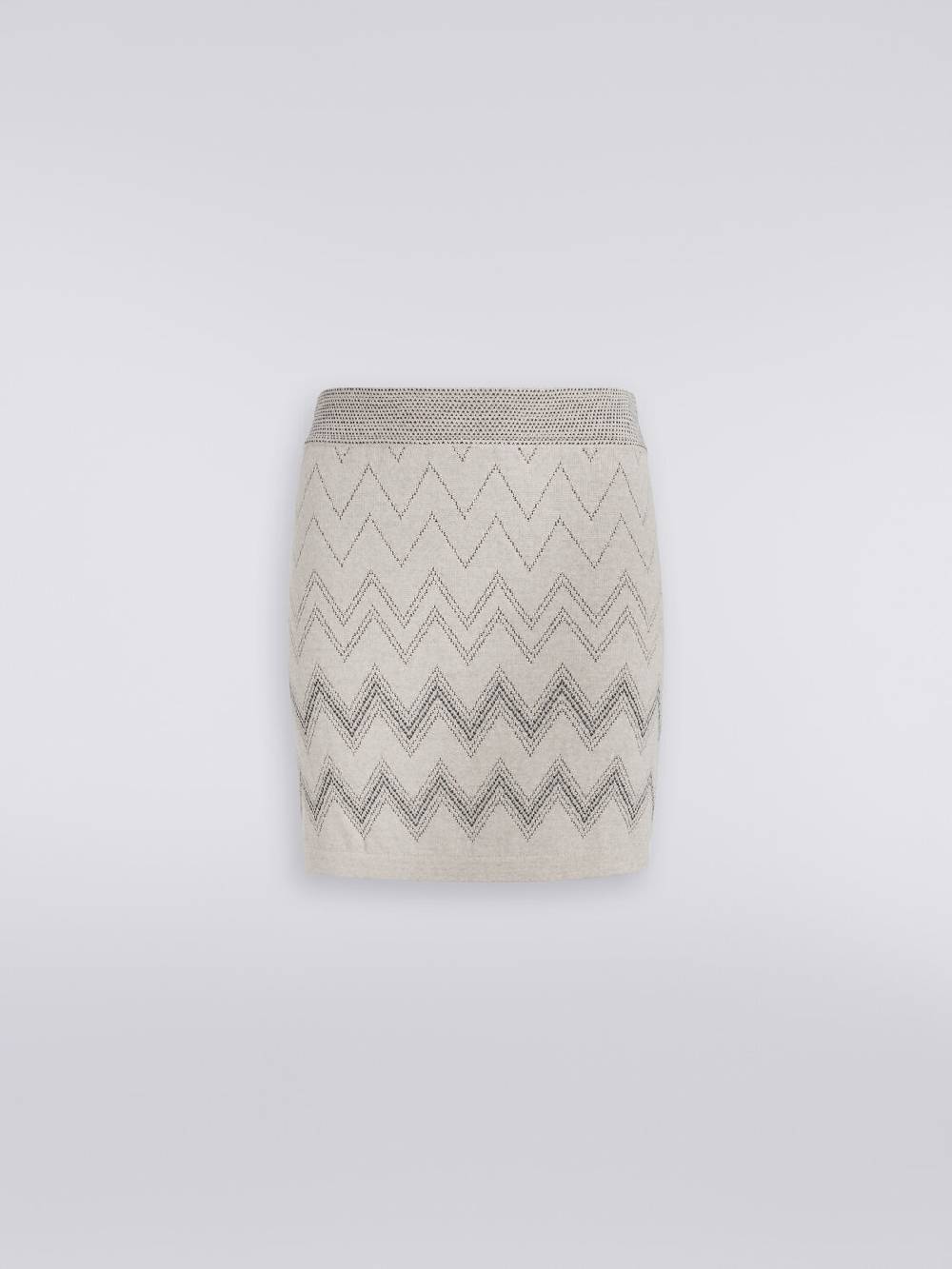 Missoni Minigonna in lana e viscosa zig zag con lurex