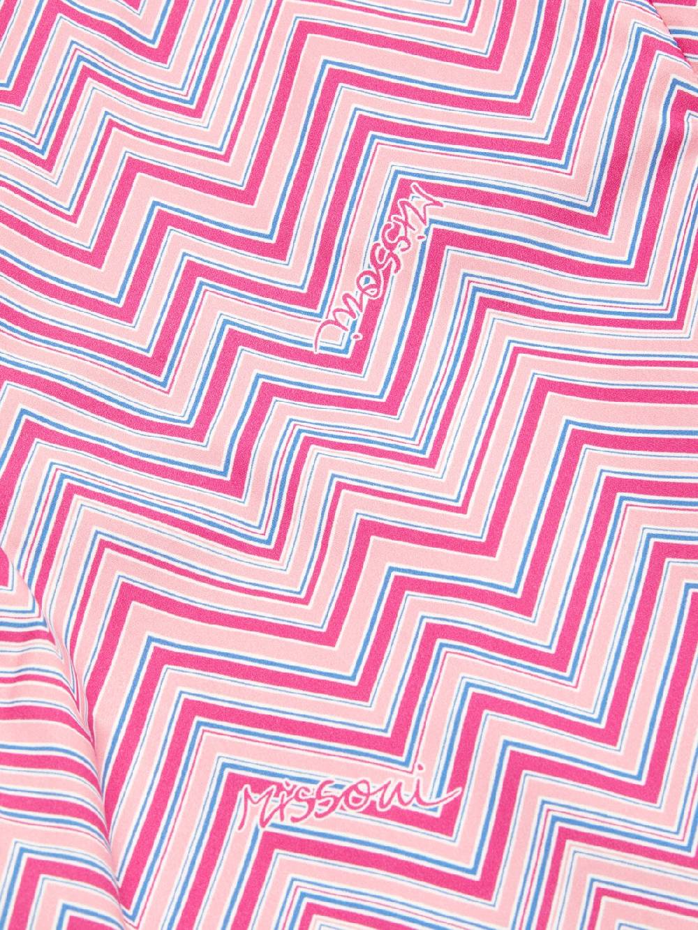 Missoni Abito In Cotone Con Stampa Zig Zag