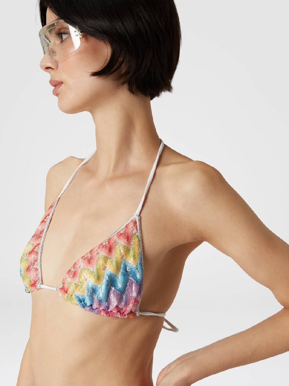 Missoni Bikini In Pizzo Di Misto Cotone Spalmato