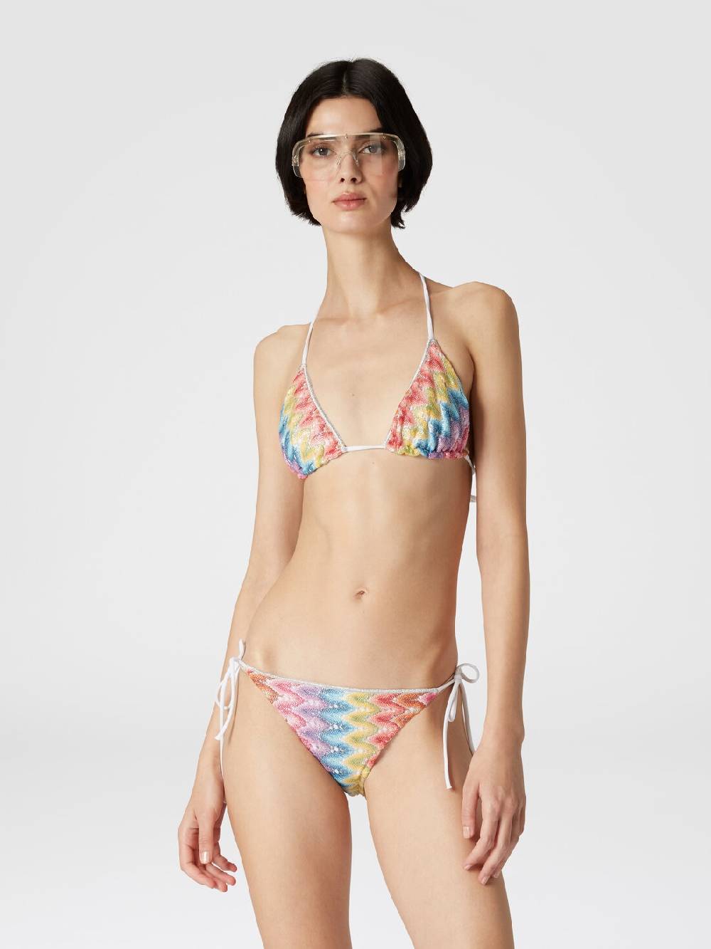 Missoni Bikini in pizzo di misto cotone spalmato