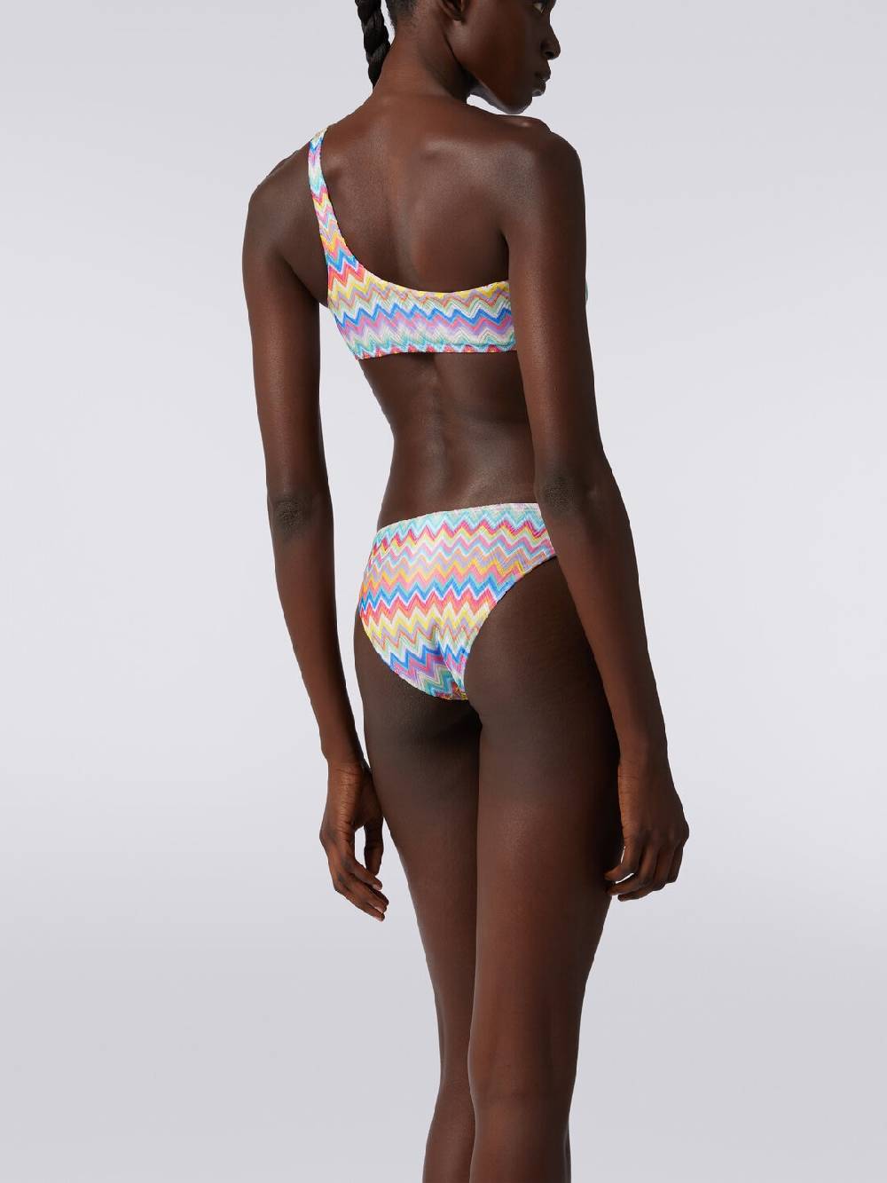 Missoni Bikini Monospalla Con Stampa Zig Zag