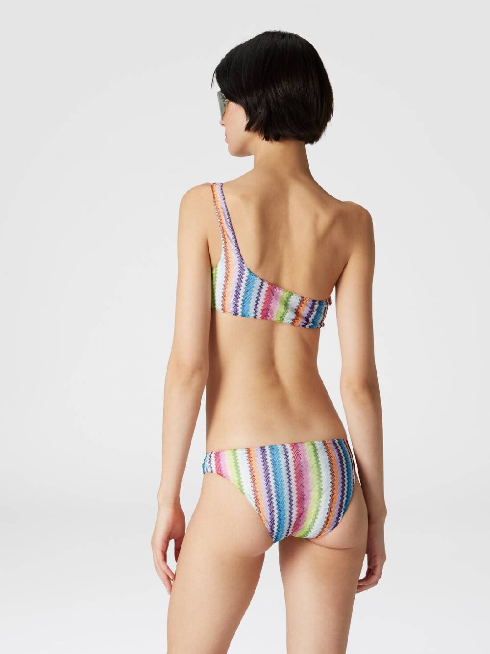 Missoni Bikini Monospalla Stampa Zig Zag