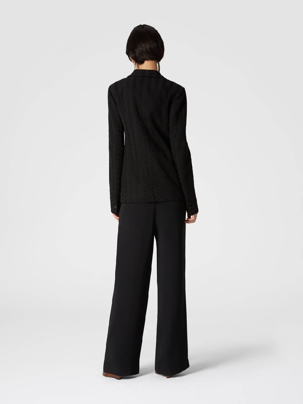 Missoni Blazer Chevron Con Dettagli In Raso