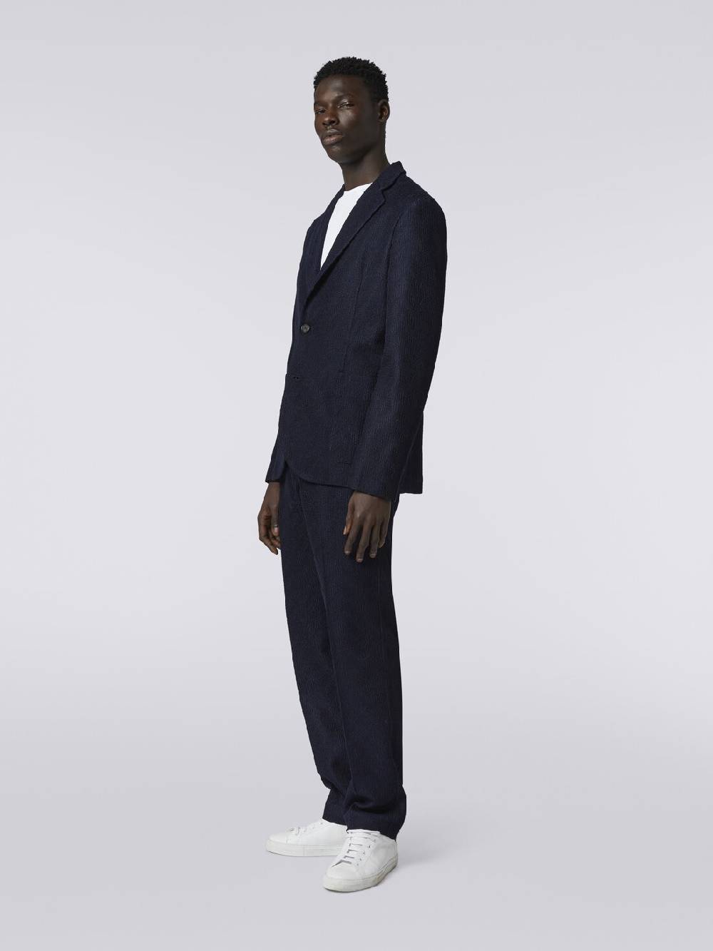 Missoni Blazer Monopetto In Cotone Chevron