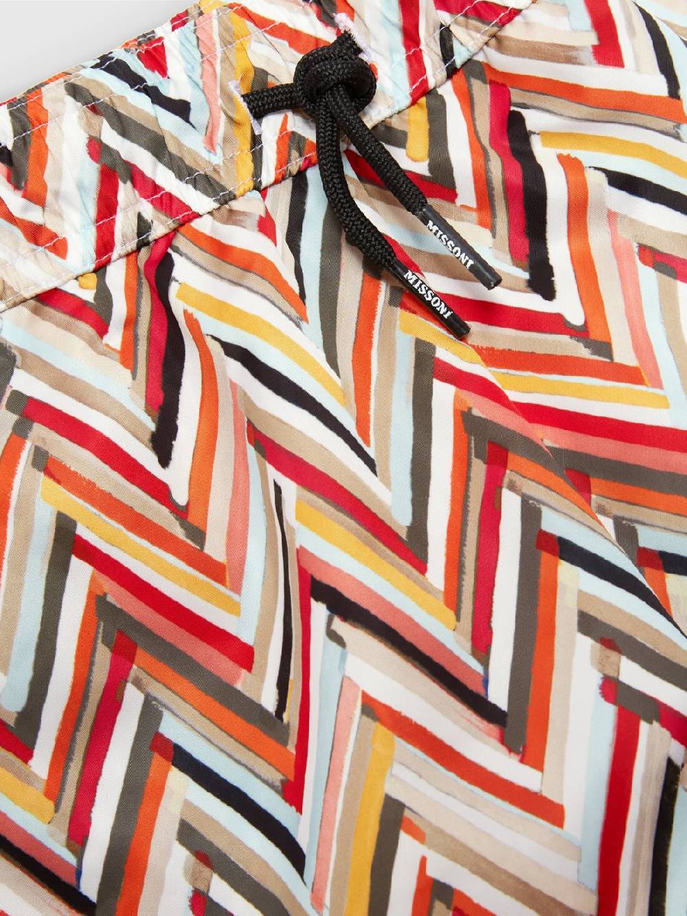 Missoni Boxer Mare Con Pattern Zig Zag E Logo