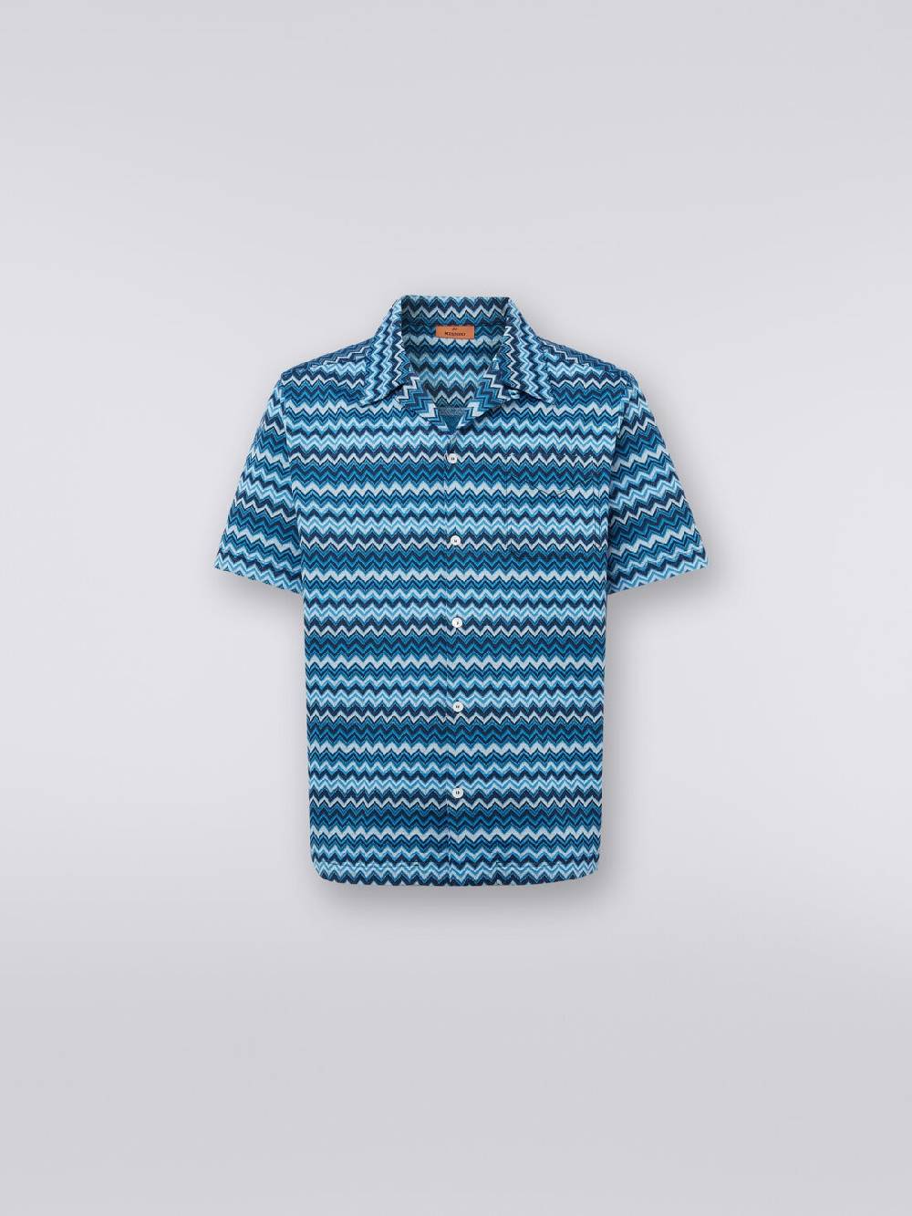 Missoni Camicia A Maniche Corte In Jersey Zig Zag