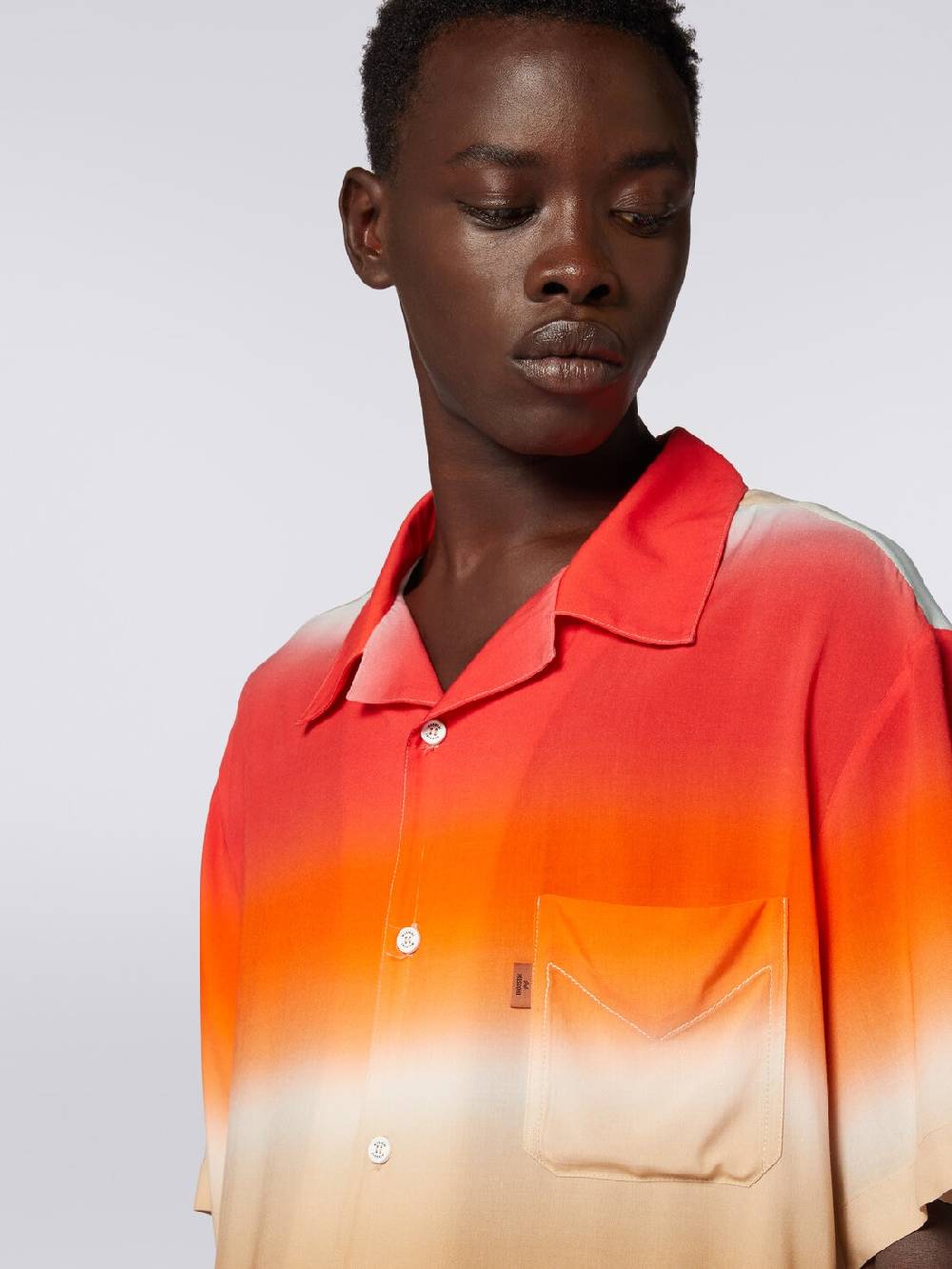 Missoni Camicia A Maniche Corte In Viscosa Dégradé