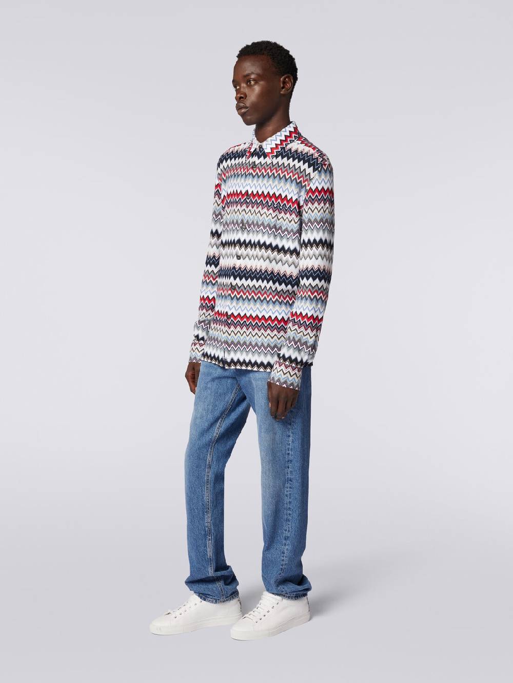 Missoni Camicia A Maniche Lunghe In Cotone Zig Zag