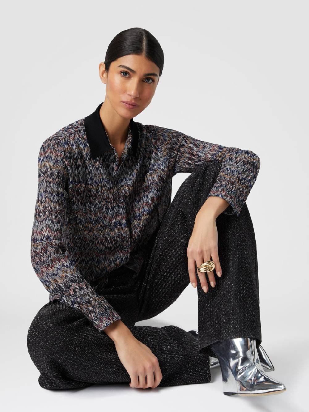 Missoni Camicia In Misto Viscosa Lamé