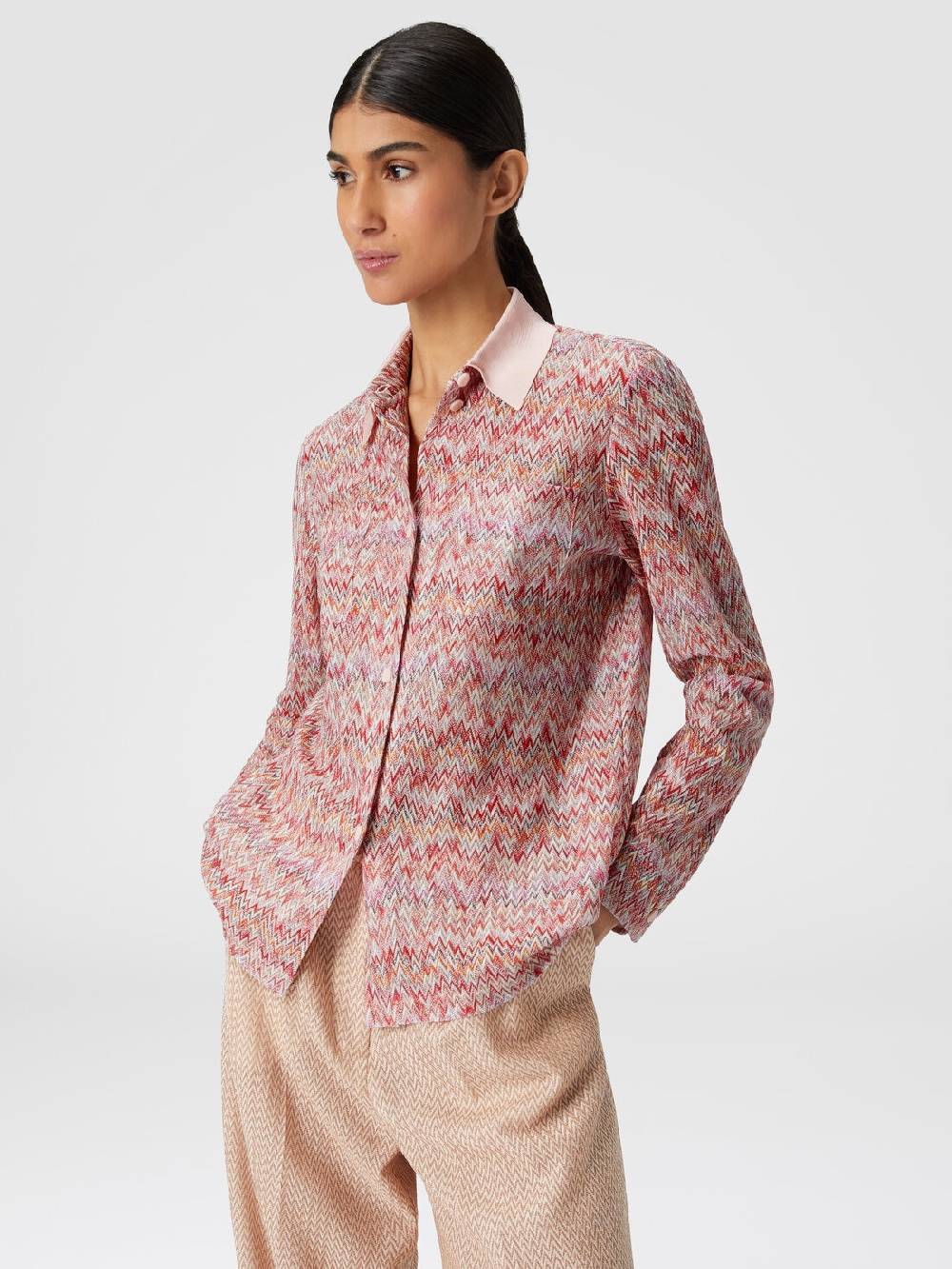 Missoni Camicia In Misto Viscosa Lamé