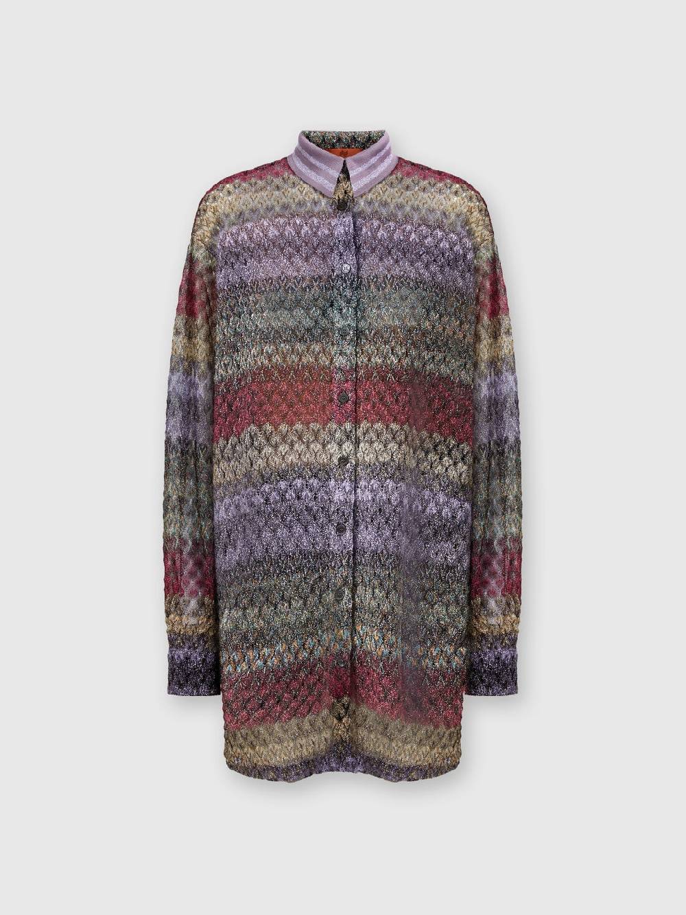 Missoni Camicia Oversize Con Motivo Pizzo Lamé