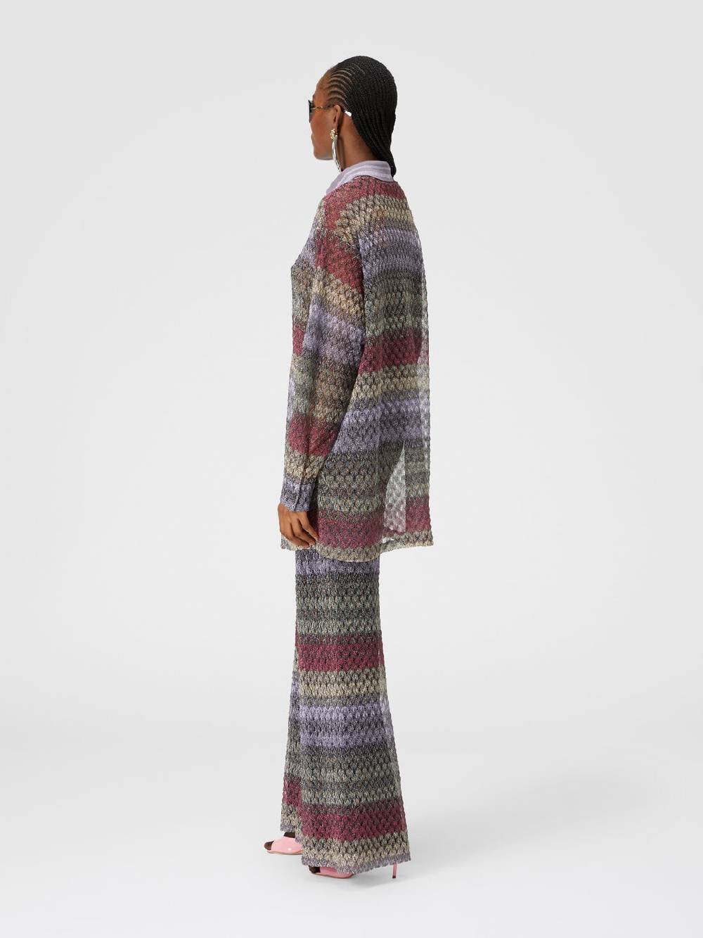 Missoni Camicia Oversize Con Motivo Pizzo Lamé