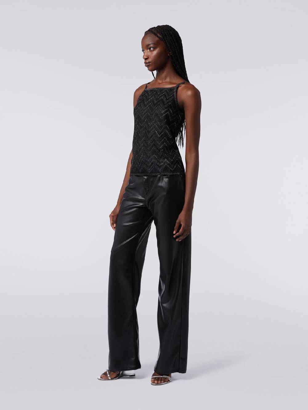 Missoni Canottiera In Maglia Chevron Lamé