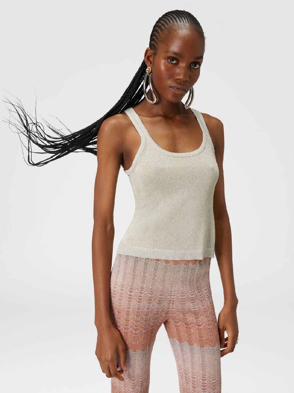 Missoni Canottiera In Viscosa Effetto Glitter