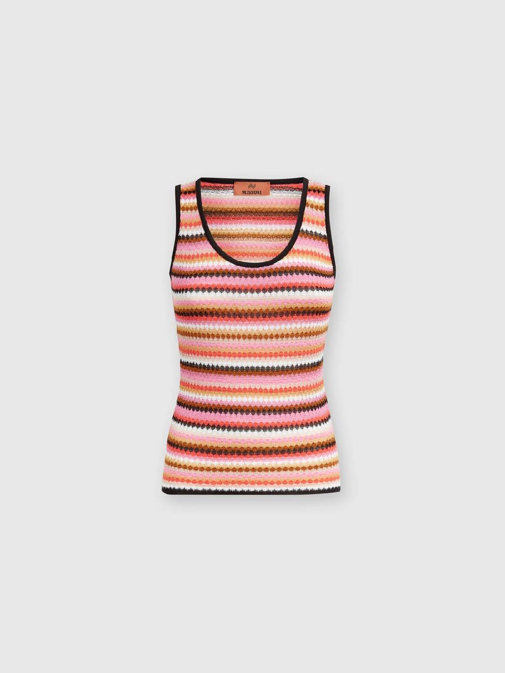 Missoni Canottiera Rigata In Cotone E Viscosa