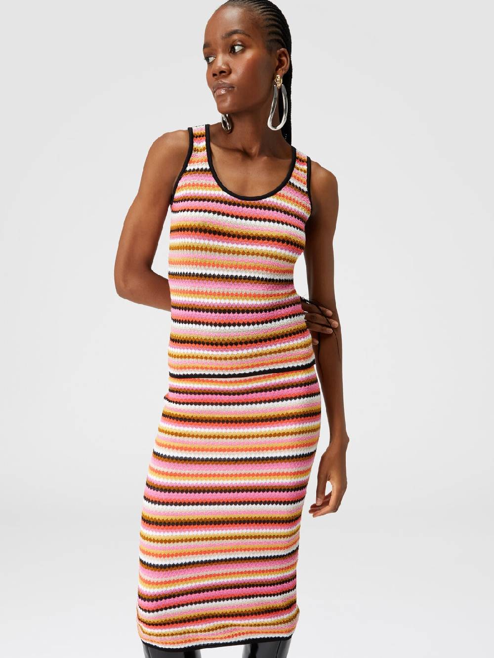 Missoni Canottiera Rigata In Cotone E Viscosa