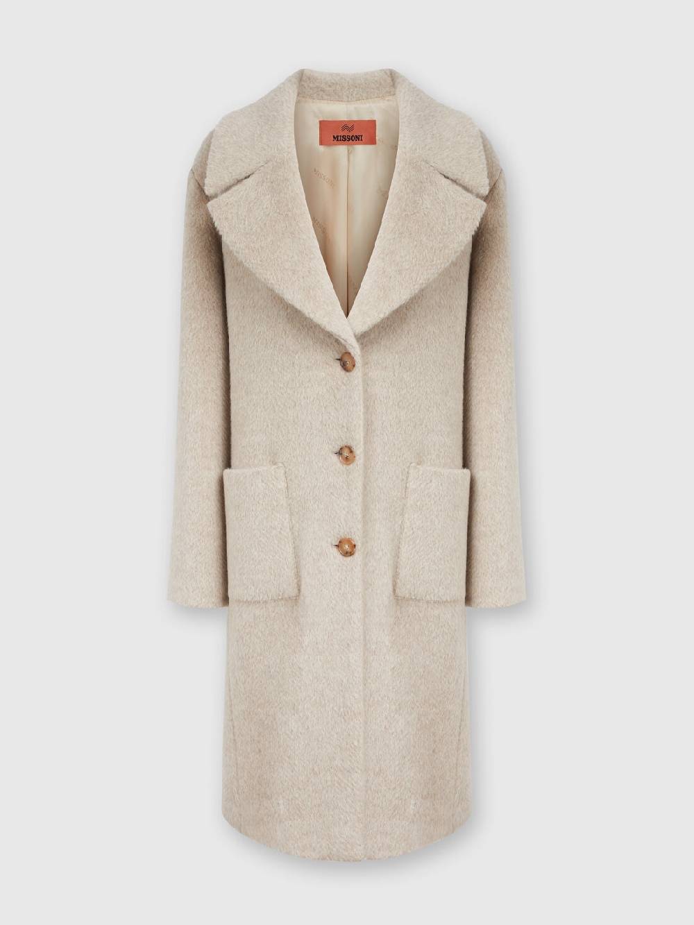 Missoni Cappotto Lungo In Misto Alpaca