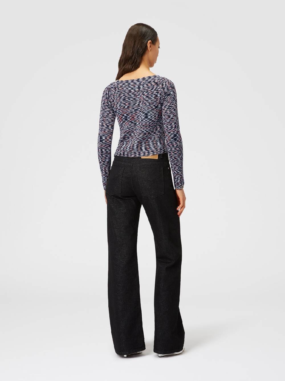 Missoni Cardigan Corto In Misto Viscosa Fiammata