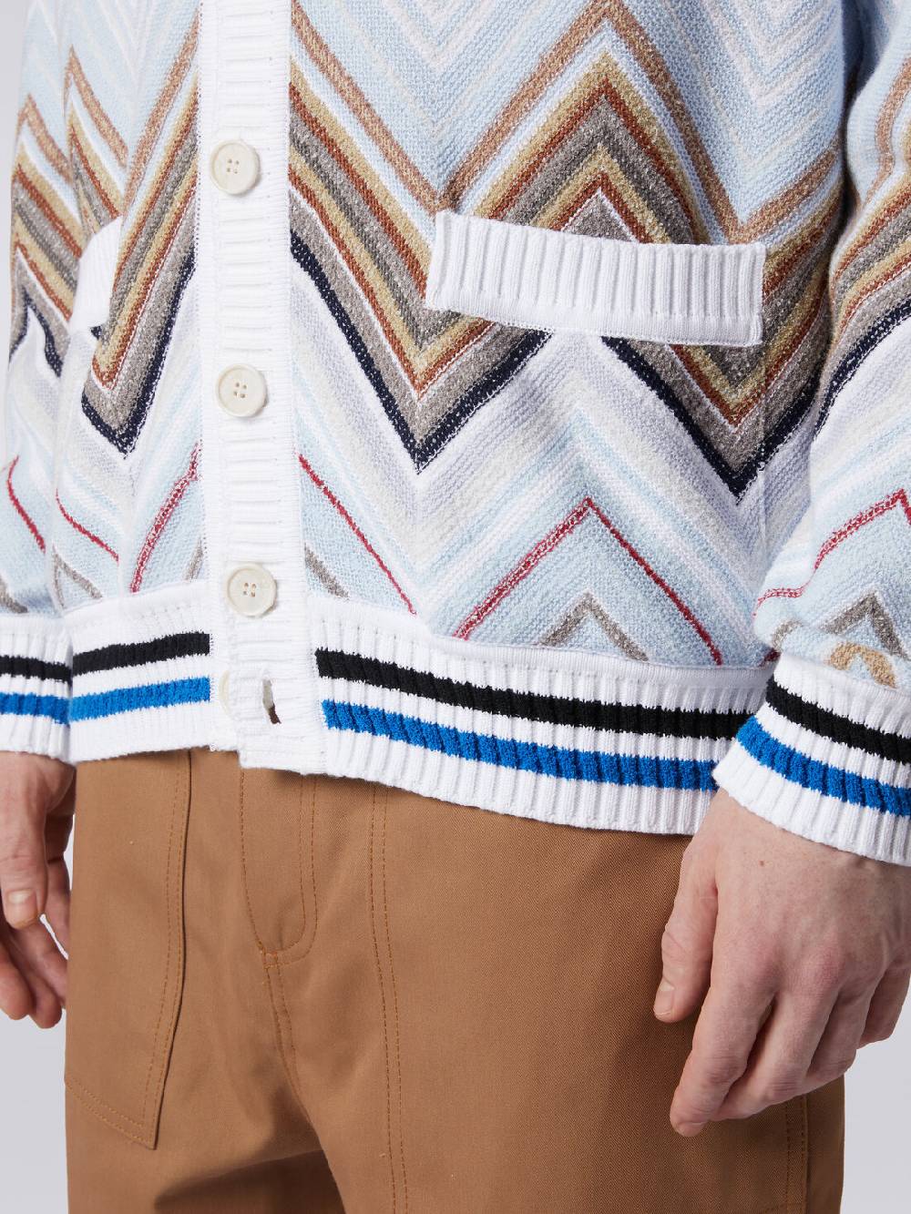 Missoni Cardigan In Misto Cotone Chevron