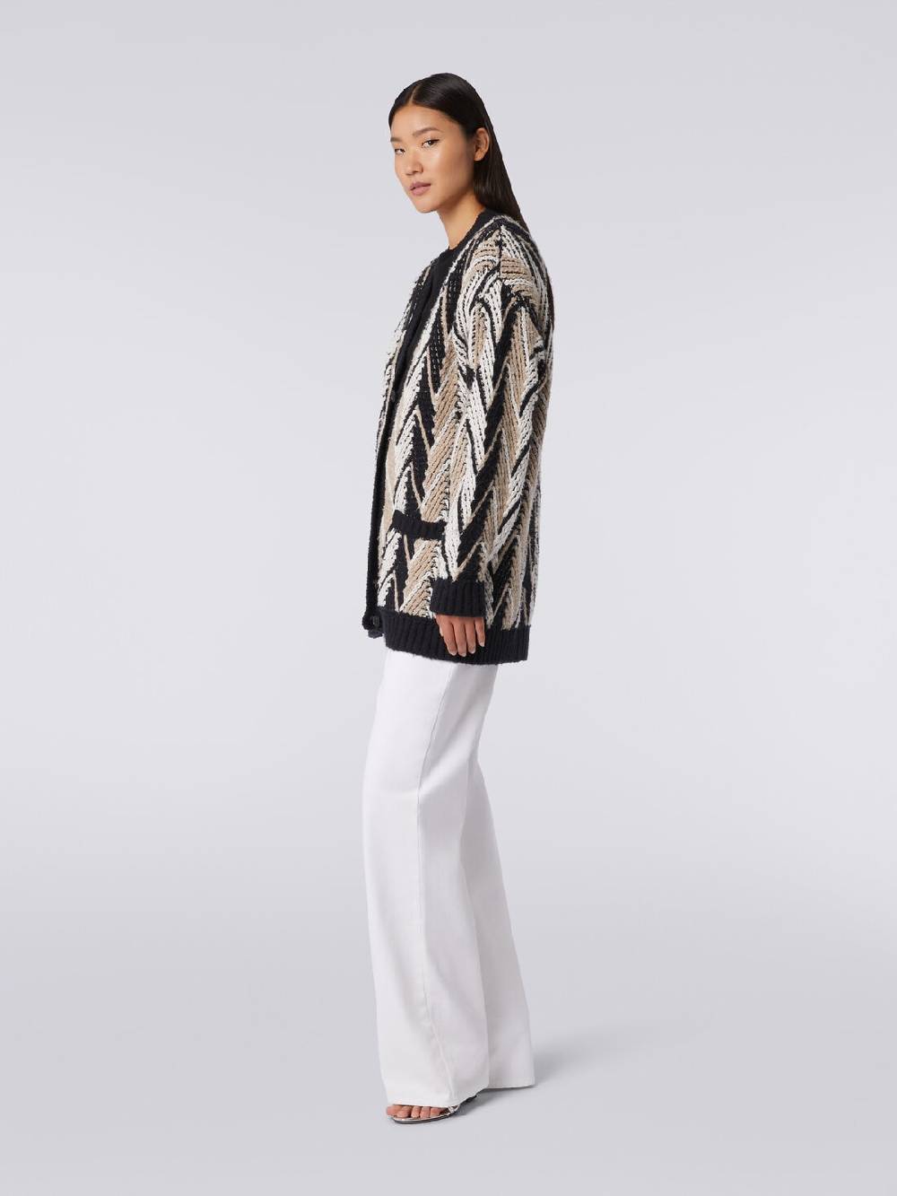 Missoni Cardigan In Misto Cotone Zig Zag