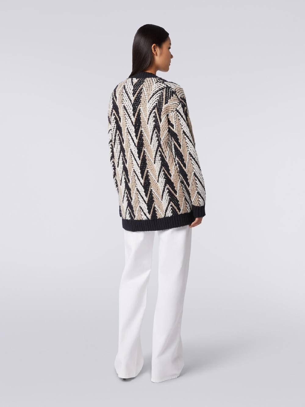 Missoni Cardigan In Misto Cotone Zig Zag