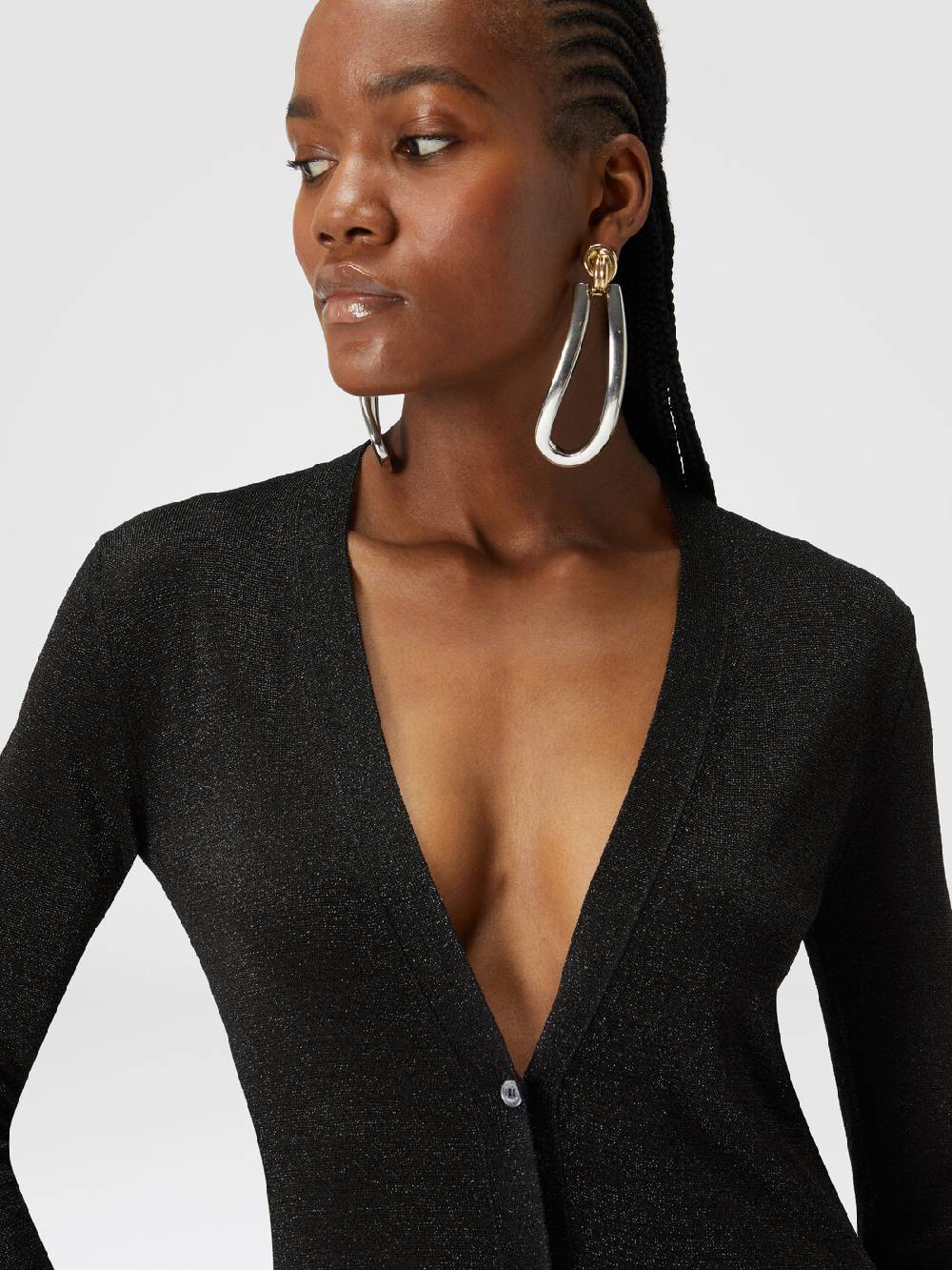 Missoni Cardigan Lungo In Viscosa Effetto Glitter