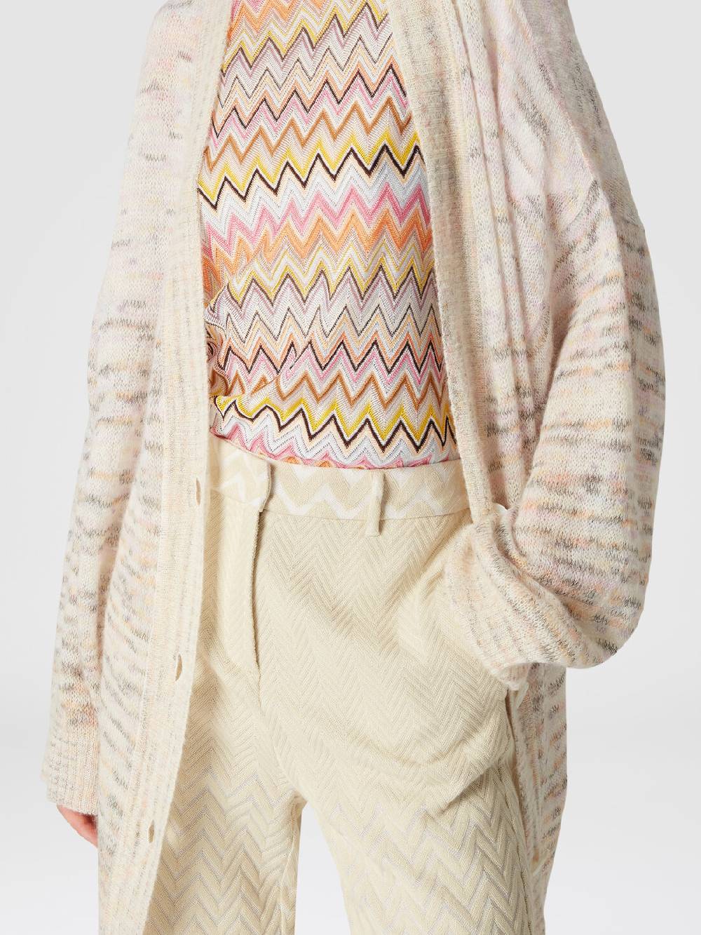 Missoni Cardigan Oversize In Viscosa, Alpaca E Lana