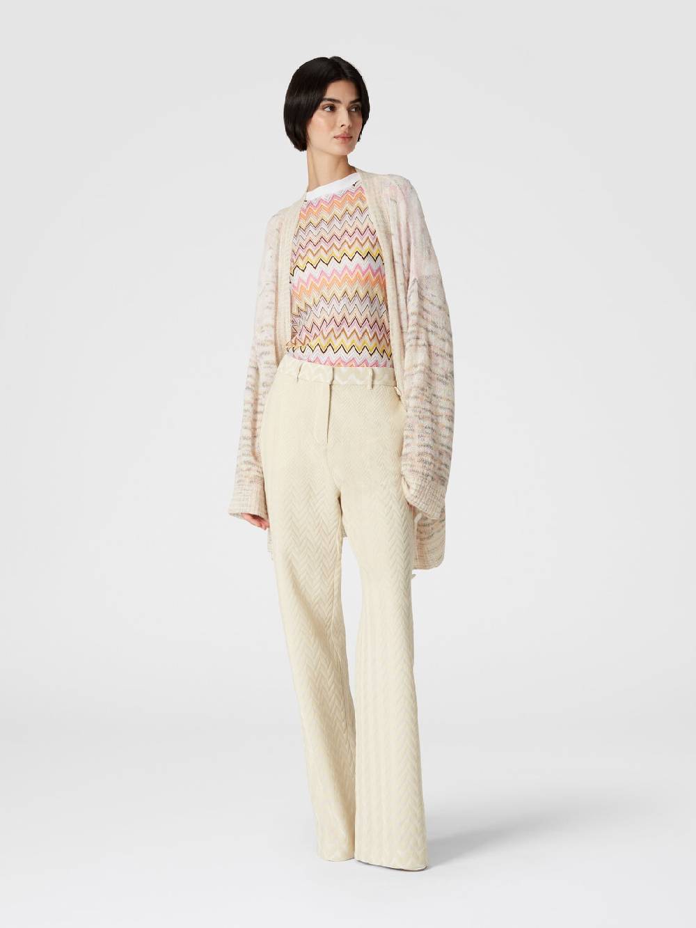 Missoni Cardigan oversize in viscosa, alpaca e lana