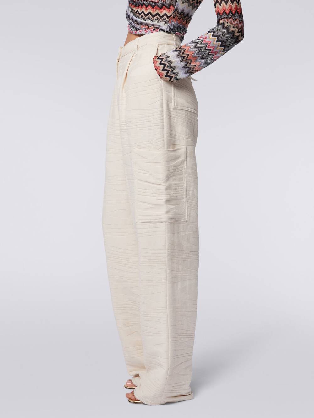 Missoni Cargo Pants In Cotone Fiammato