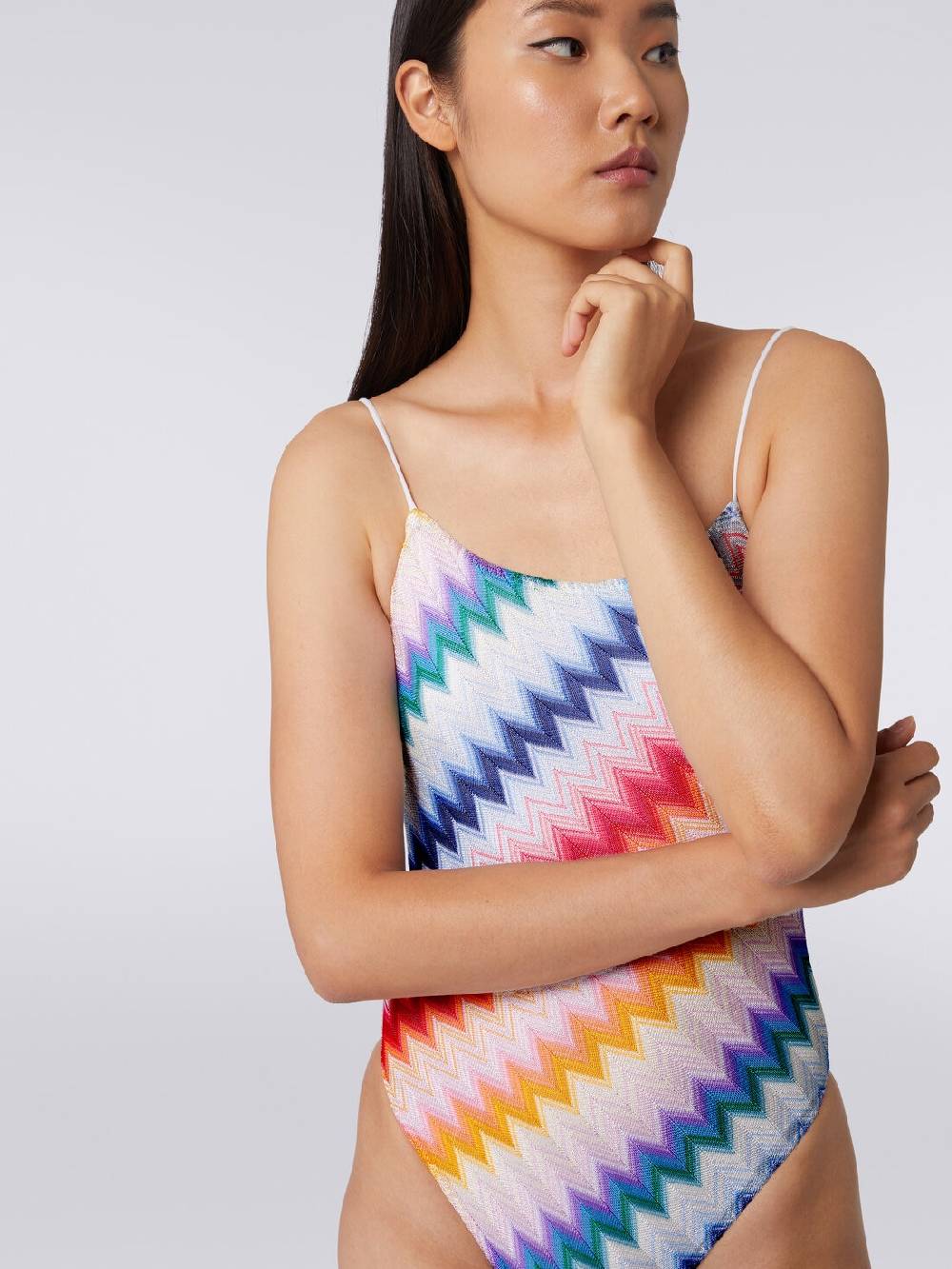 Missoni Costume Intero Zig Zag Con Lurex