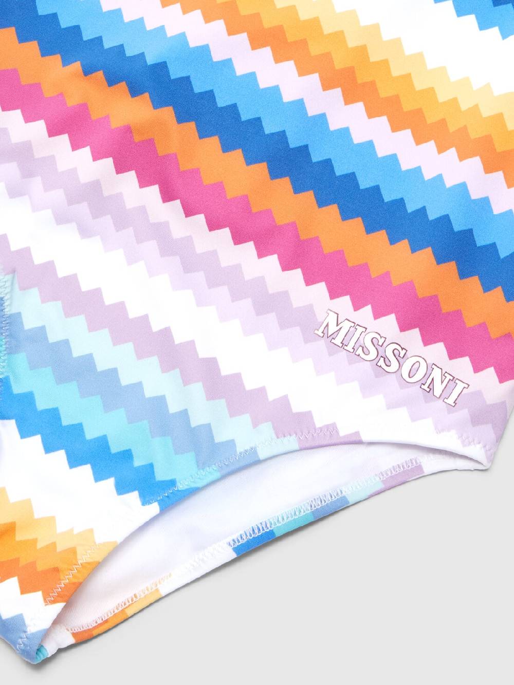 Missoni Costume Intero Zig Zag Con Scritta Logo