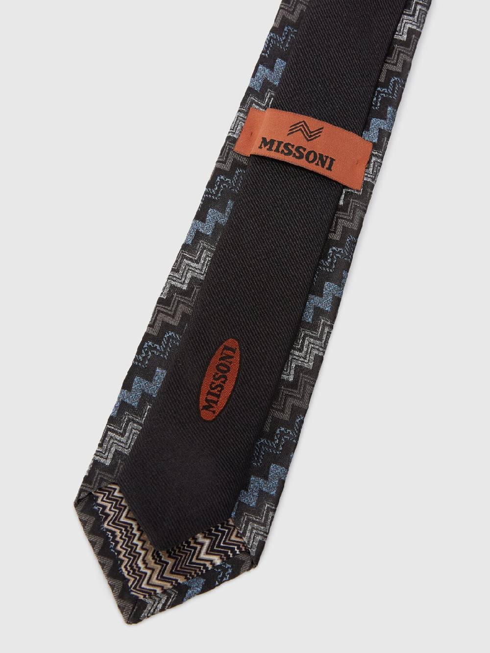 Missoni Cravatta In Seta Con Motivo Zig Zag