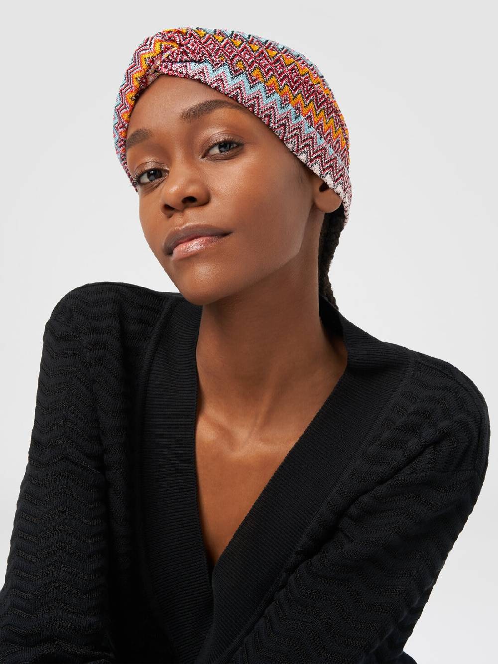 Missoni Fascia In Viscosa Con Motivo Chevron