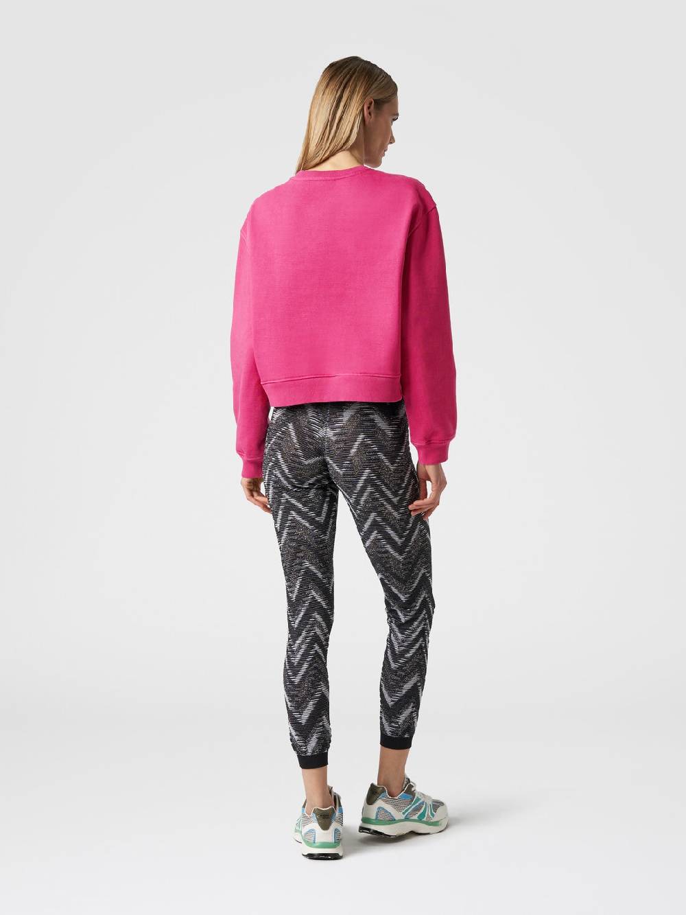 Missoni Felpa Girocollo In Cotone Con Logo