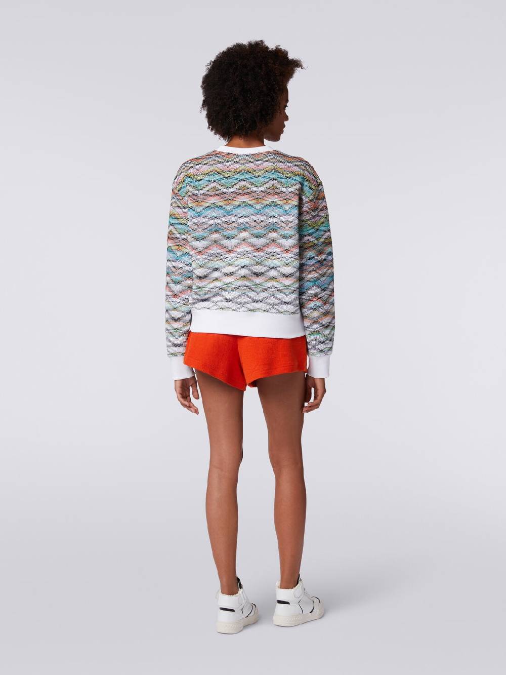 Missoni Felpa Girocollo In Maglia Con Lurex E Logo