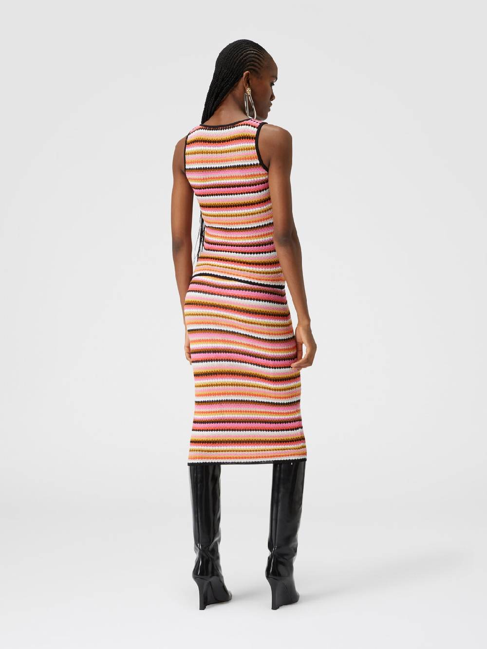 Missoni Gonna Midi In Cotone E Viscosa Zig Zag