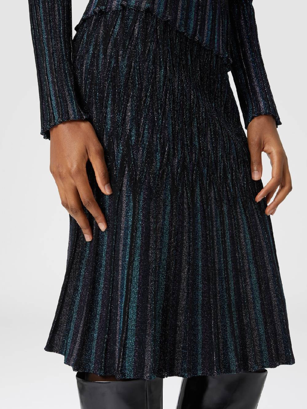 Missoni Gonna Midi Svasata Motivo Diamante Lamé