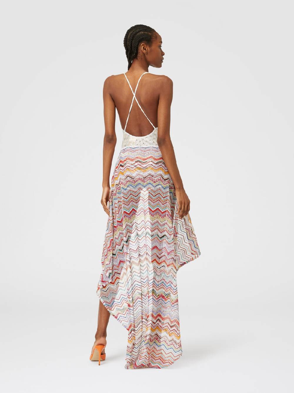 Missoni Gonna Pareo In Crochet Con Lurex