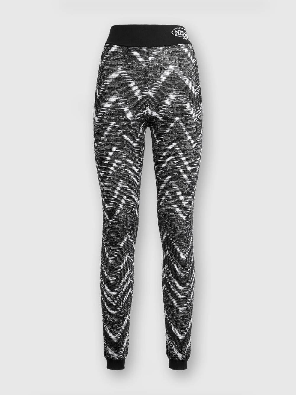Missoni Leggings In Maglia Con Lurex E Logo